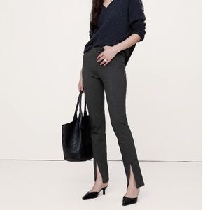 Banana Republic Split-Hem Skinny Everywhere Ponte Pant in Black
